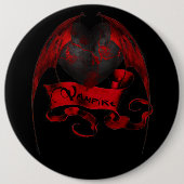 Vampire Heart Ronde Button 6,0 Cm (Voorkant)