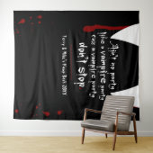 Vampire Hol Party Stop Niet Halloween Achtergrond Wandkleed (In Situ (horizontaal))