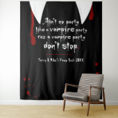 Vampire Hol Party Stop Niet Halloween Achtergrond Wandkleed (In situ)