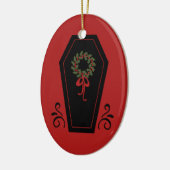 Vampire Holiday Coffin Keramisch Ornament (Links)