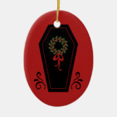 Vampire Holiday Coffin Keramisch Ornament (Voorkant)