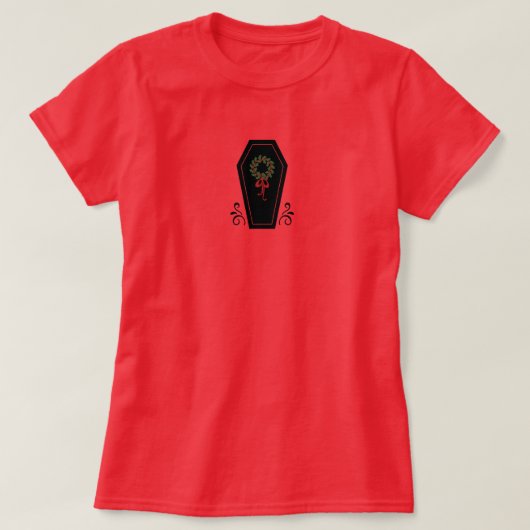 Vampire Holiday Coffin T-shirt (Design voorkant)