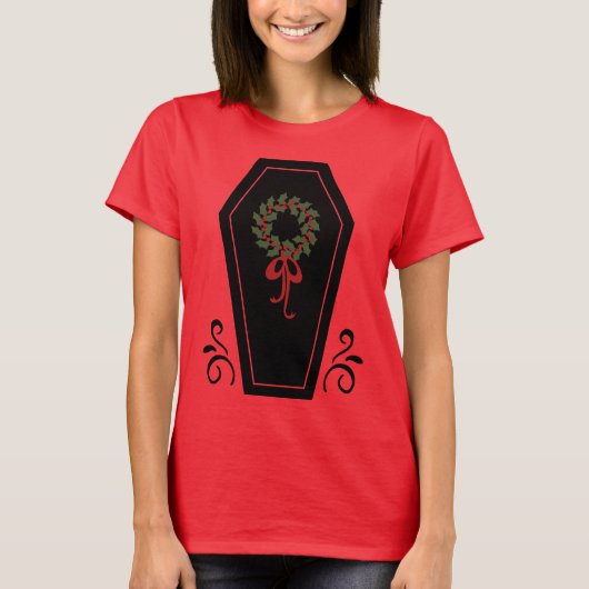 Vampire Holiday Coffin T-shirt (Voorkant)