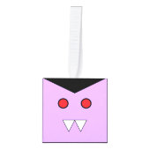 Vampire Houten Kubus Halloween Ornament (Voorkant)