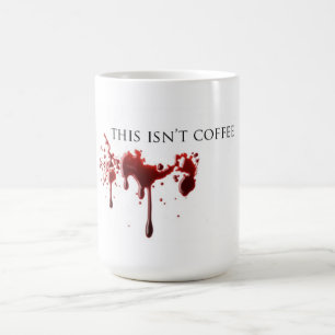 Vampire Humor "Not Coffee" Bloed Koffiemok