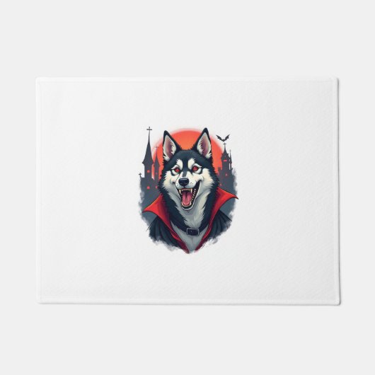 Vampire Husky Beet Deurmat (Voorkant)
