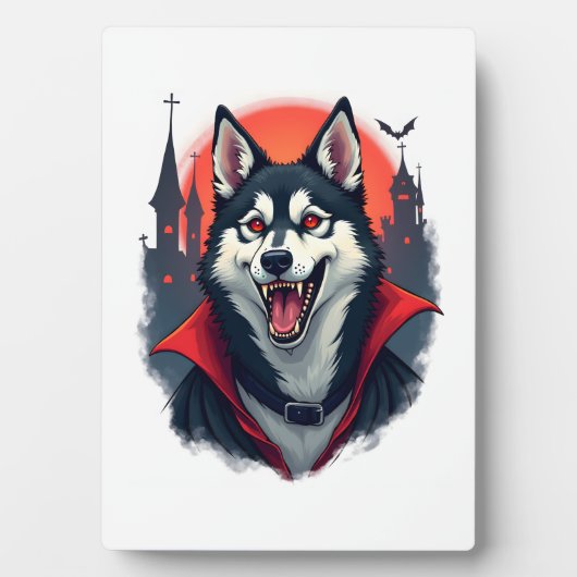 Vampire Husky Beet Fotoplaat (voorkant)