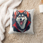 Vampire Husky Beet Kussen (Deken)