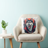 Vampire Husky Beet Kussen (Stoel)