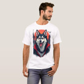 Vampire Husky Beet T-shirt (Voorkant volledig)