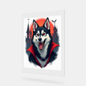 Vampire Husky Bite Acryl Bord (Hoek)