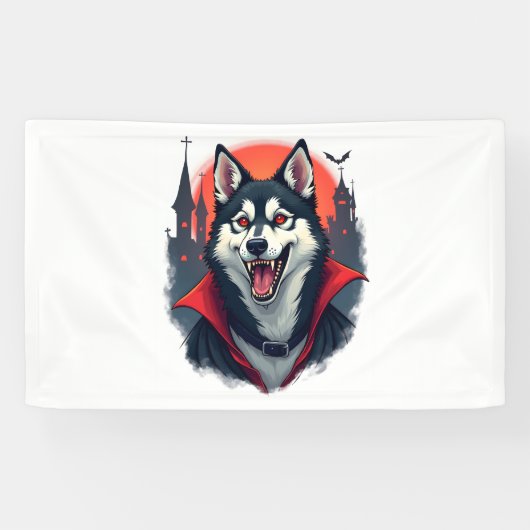 Vampire Husky Bite Spandoek (Horizontaal)