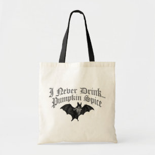 Vampire Ik Drink nooit pompoenspecerij Tote Bag