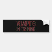 Vampire in opleiding bumpersticker (Voorkant)