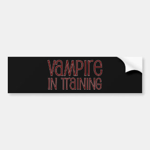 Vampire in opleiding bumpersticker