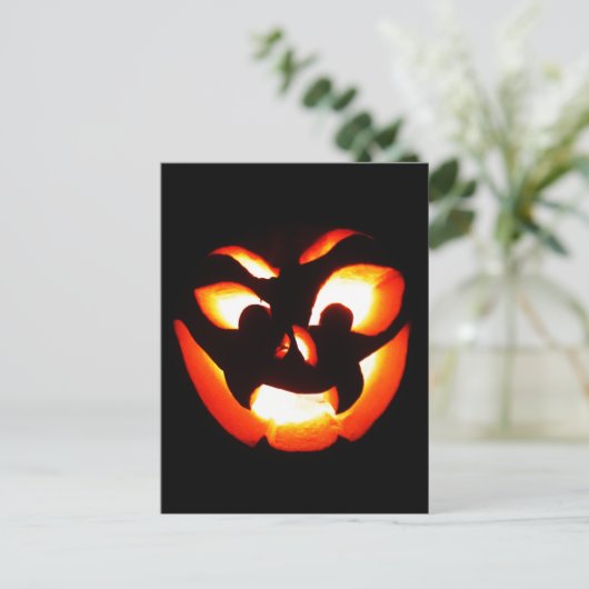 Vampire Jack-O-Lantern Briefkaart (Staand voorkant)