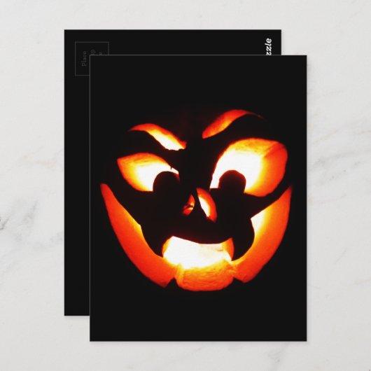 Vampire Jack-O-Lantern Briefkaart (Voorkant / Achterkant)