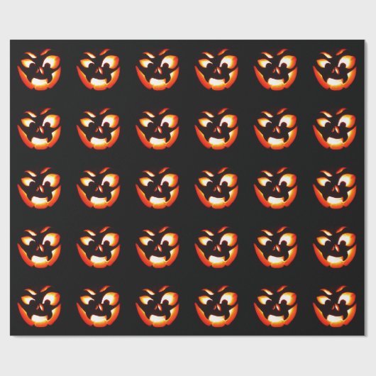 Vampire Jack-O-Lantern Cadeaupapier (Vlak)