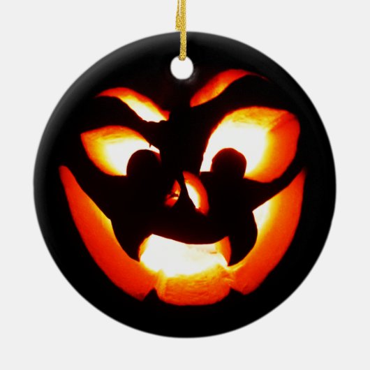Vampire Jack-O-Lantern Keramisch Ornament (Achterkant)