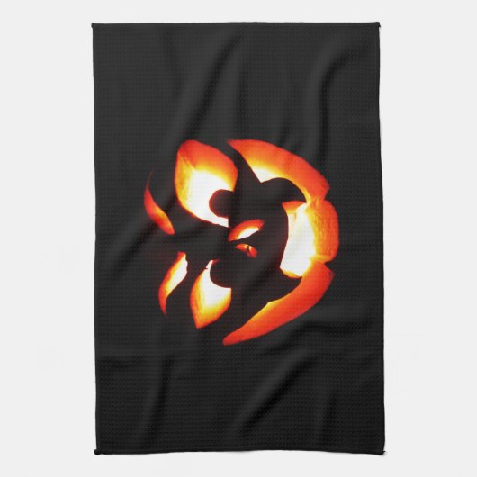 Vampire Jack-O-Lantern Theedoek (Verticaal)