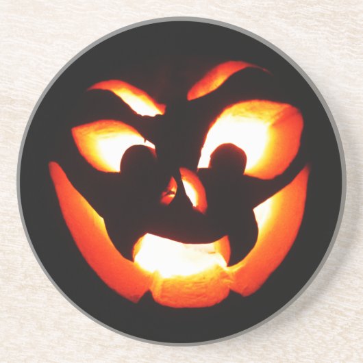 Vampire Jack-O-Lantern Zandsteen Onderzetter (Voorkant)