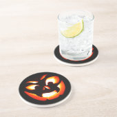 Vampire Jack-O-Lantern Zandsteen Onderzetter (Zijkant)