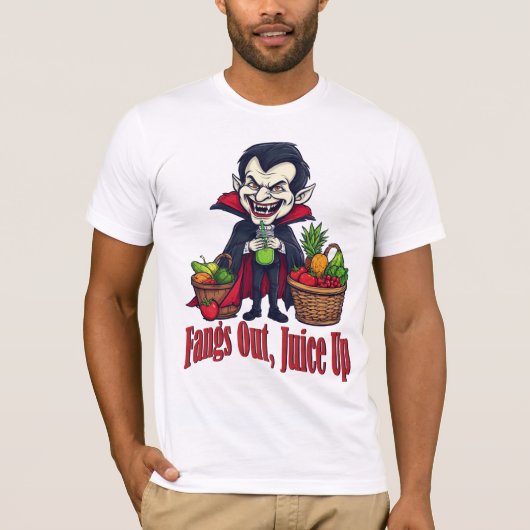 Vampire Juice Cleanse - Grappige Halloween Gezonde T-shirt (Voorkant)
