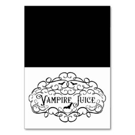 Vampire Juice  Elegant Halloween Food Tent Kaart