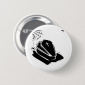 Vampire kast ronde button 5,7 cm (Voorkant /achterkant)