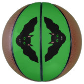 Vampire kat Faced Bat Halloween Basketball Mini Basketbal (Verticaal)