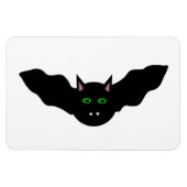 Vampire kat Faced Bat Halloween Magnet Magneet (Horizontaal)