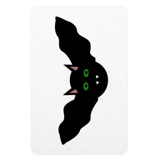 Vampire kat Faced Bat Halloween Magnet Magneet (Verticaal)