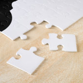 Vampire kat faced Bat Halloween Puzzle Legpuzzel (Zijkant)