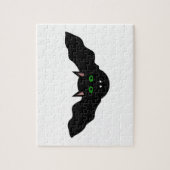 Vampire kat faced Bat Halloween Puzzle Legpuzzel (Verticaal)