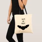 Vampire kat faced Bat Halloween Trick or treat Bag Tote Bag (Voorkant (product))