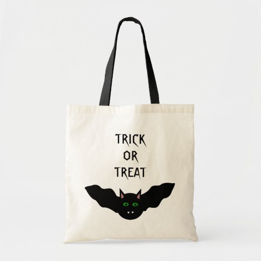 Vampire kat faced Bat Halloween Trick or treat Bag Tote Bag (Voorkant)