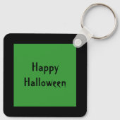 Vampire Kat Gezicht Vleermuis Halloween Aangepast Sleutelhanger (Achterkant)