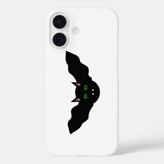 Vampire Kat Gezicht Vleermuis Halloween Case-Mate iPhone Case (Achterkant)