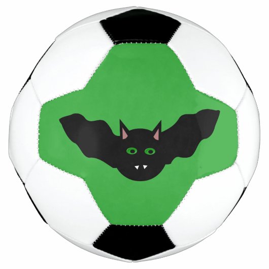 Vampire Kat Gezicht Vleermuis Halloween Voetbal (Voorkant)