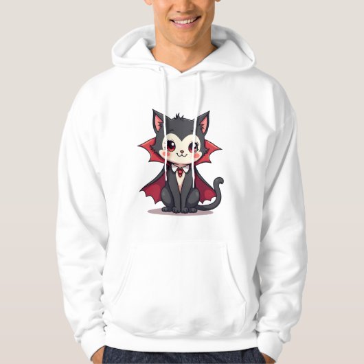 Vampire Kat � Mooie Halloween Huisdier T-shirt (Voorkant)