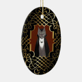 Vampire Kat Portrait Ornament (Rechts)