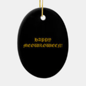 Vampire Kat Portrait Ornament (Achterkant)