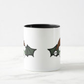 Vampire Kerstman Vleermuis Mok (Midden)