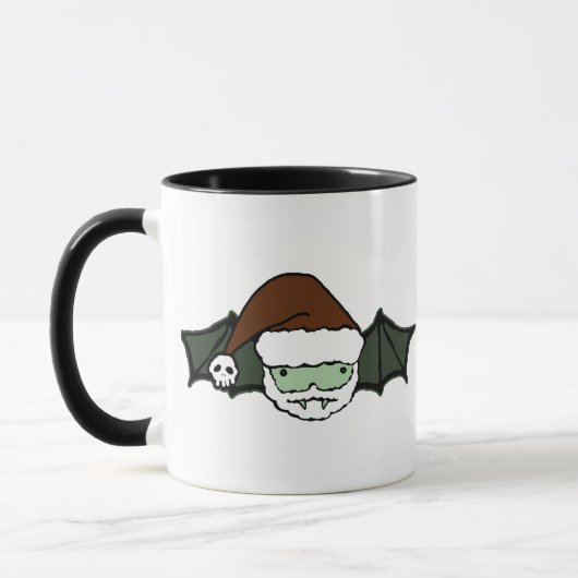 Vampire Kerstman Vleermuis Mok (Links)