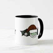 Vampire Kerstman Vleermuis Mok (Voorkant rechts)
