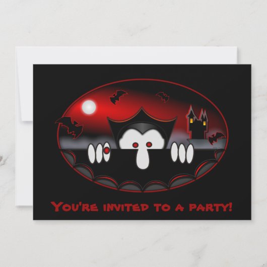 Vampire Kilroy Invitations Kaart (Voorkant)