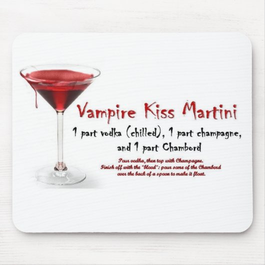 Vampire Kiss Martini Drink Recipe Muismat (Voorkant)