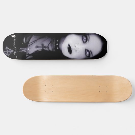 Vampire Kitten - Gothic Girl Persoonlijk Skateboard (Horizontaal)