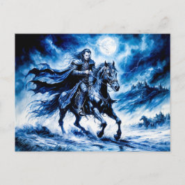 Vampire Knight rijdt door de nacht van de storm Briefkaart