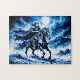 Vampire Knight rijdt door de nacht van de storm Legpuzzel